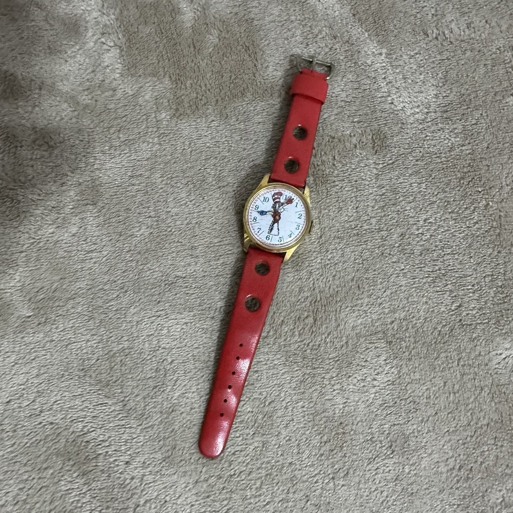 Vintage Watch Dr. Seuss Cat In The Hat Wristwatch 1972 Non Running Parts‎ Repair